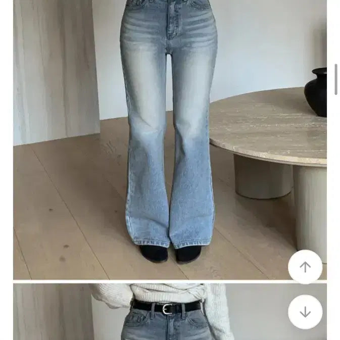 [BUNJANG] Hinik Semi-Wide Bootcut Light Blue Jeans / 히니크 세미와이드 부츠컷 연청 S 새상품