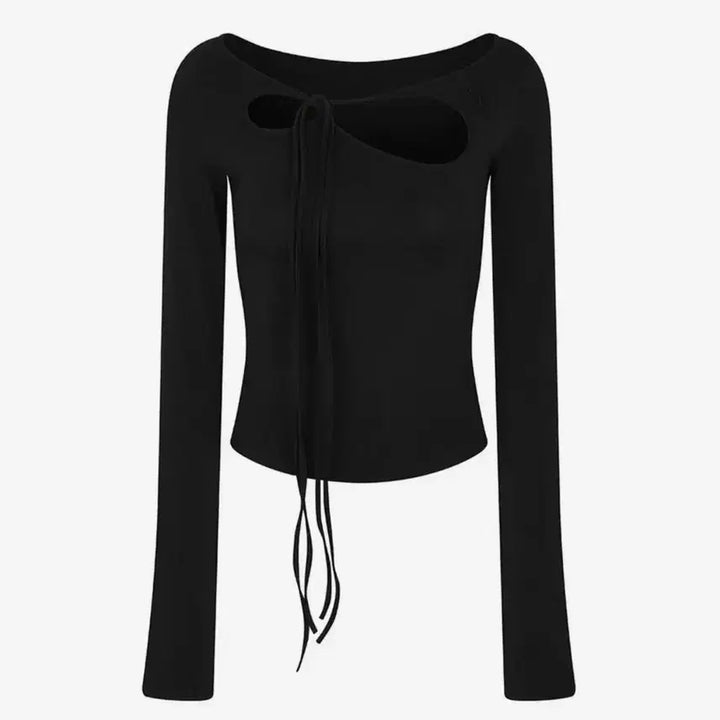 [BUNJANG] Pain or Pleasure Orchid Top Black / 페인오어플레져 오키드탑 블랙 M