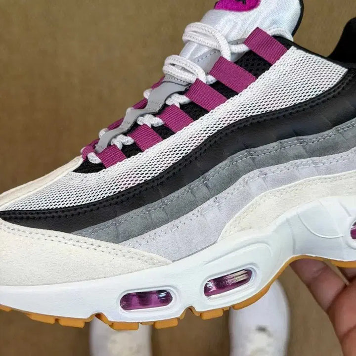 [BUNJANG] Nike Air Max 95 White/Purple Sneakers / 에어 맥스 95 화이트 퍼플 배색