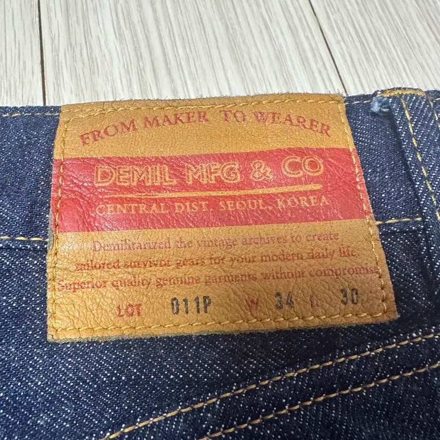 [SOLD OUT] 데밀 LOT. 011R 셀비지 데님 34/30