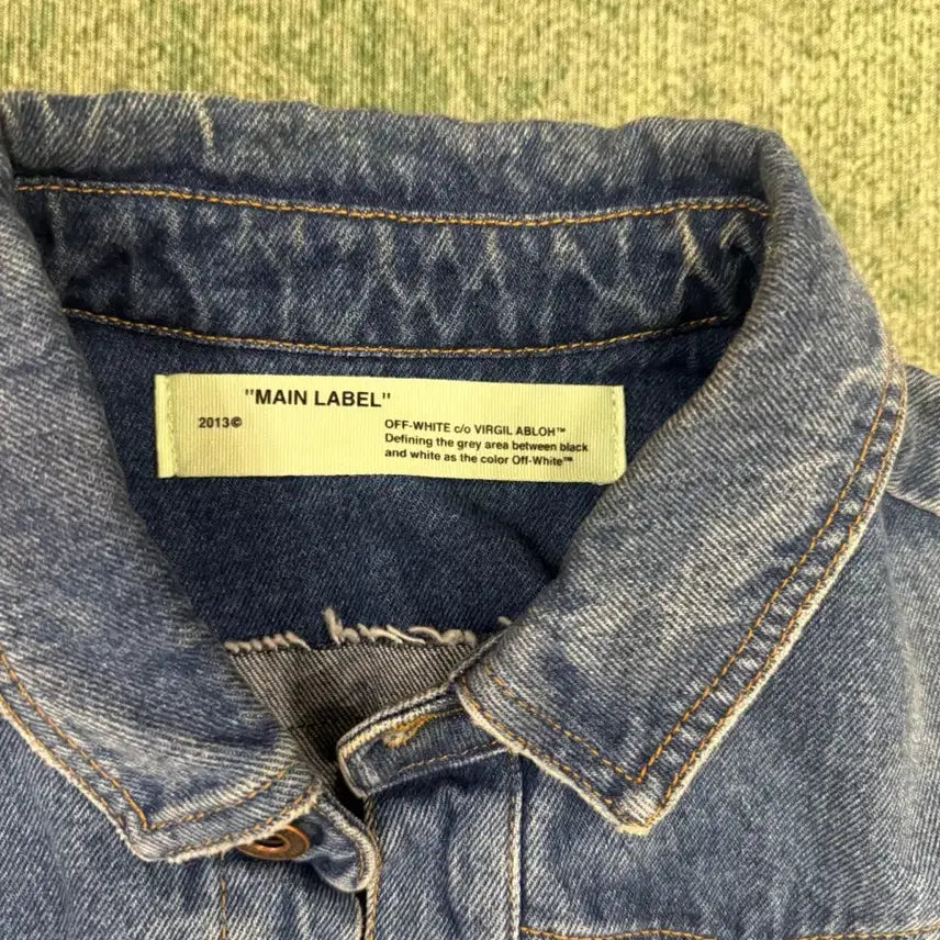 [BUNJANG] Off-White Back Logo Denim Shirt / 오프화이트 백로고 데님 셔츠
