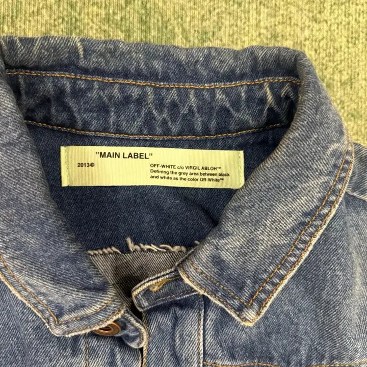 [BUNJANG] Off-White Back Logo Denim Shirt / 오프화이트 백로고 데님 셔츠