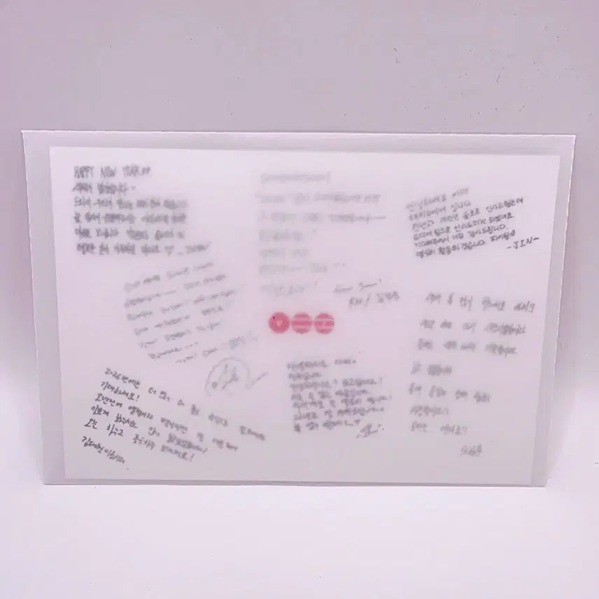 [BUNJANG] BTS ARMY Gold Membership Special Message Postcard / BTS 방탄소년단 아미 골드 멤버십 엽서