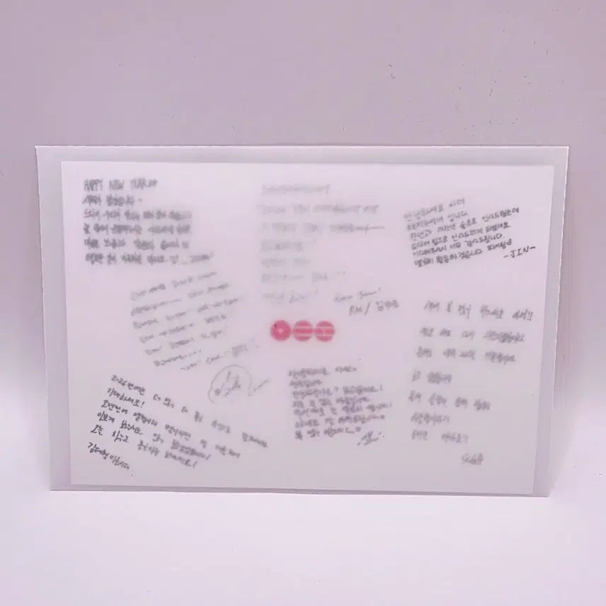 [BUNJANG] BTS ARMY Gold Membership Special Message Postcard / BTS 방탄소년단 아미 골드 멤버십 엽서