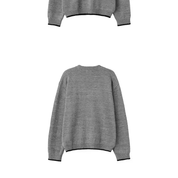 [BUNJANG] General Idea Nepsa Crew Neck Gray Knit L / (새상품)제너럴아이디어 네프사 크루넥 그레이 니트 L