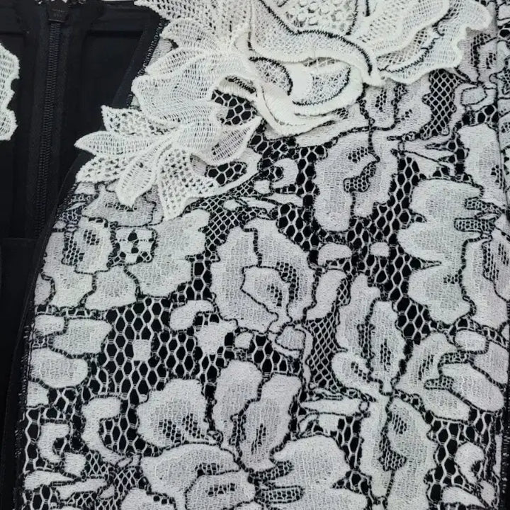 [BUNJANG] Obze Rose Lace Dress / 오브제 장미 레이스 원피스