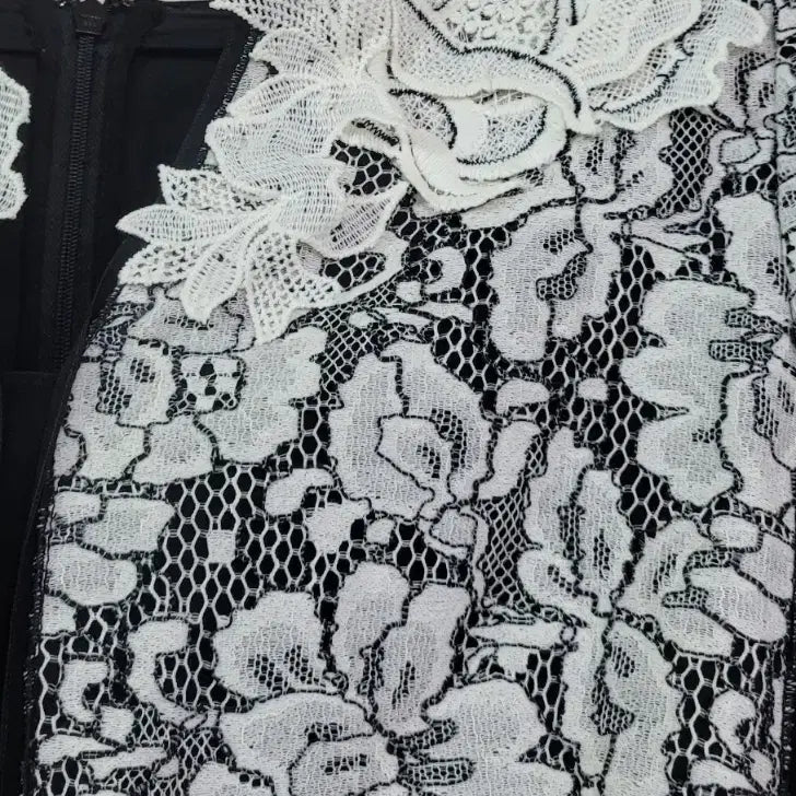 [BUNJANG] Obze Rose Lace Dress / 오브제 장미 레이스 원피스