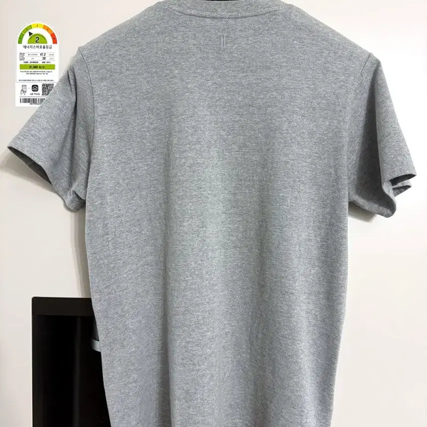 [SOLD OUT] 사이드 지퍼 반팔티 그레이색상 95-슬림100사이즈