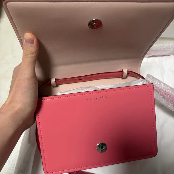 [BUNJANG] Alexander McQueen Leather Four Ring Bag Coral / [새상품]알렉산더맥퀸 레더 포링백 코랄