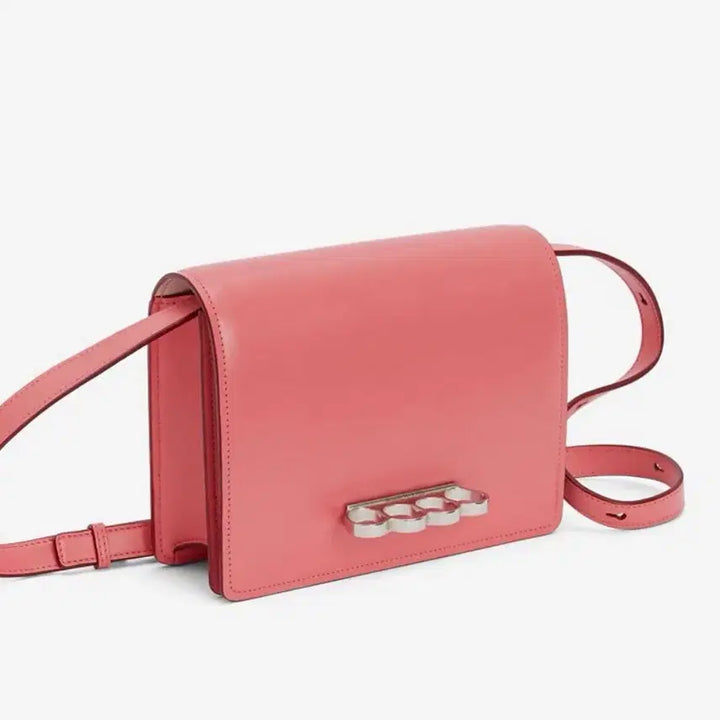 [BUNJANG] Alexander McQueen Leather Four Ring Bag Coral / [새상품]알렉산더맥퀸 레더 포링백 코랄
