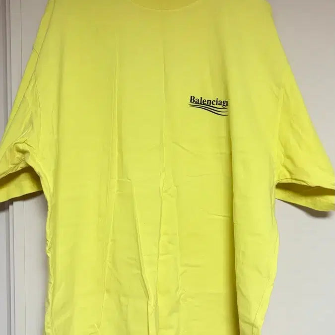 [BUNJANG] Balenciaga Neon Short Sleeve T-shirt / L 발렌시아가 반팔 네온 라임 새상품급