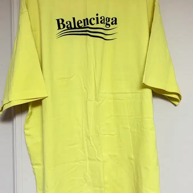 [BUNJANG] Balenciaga Neon Short Sleeve T-shirt / L 발렌시아가 반팔 네온 라임 새상품급