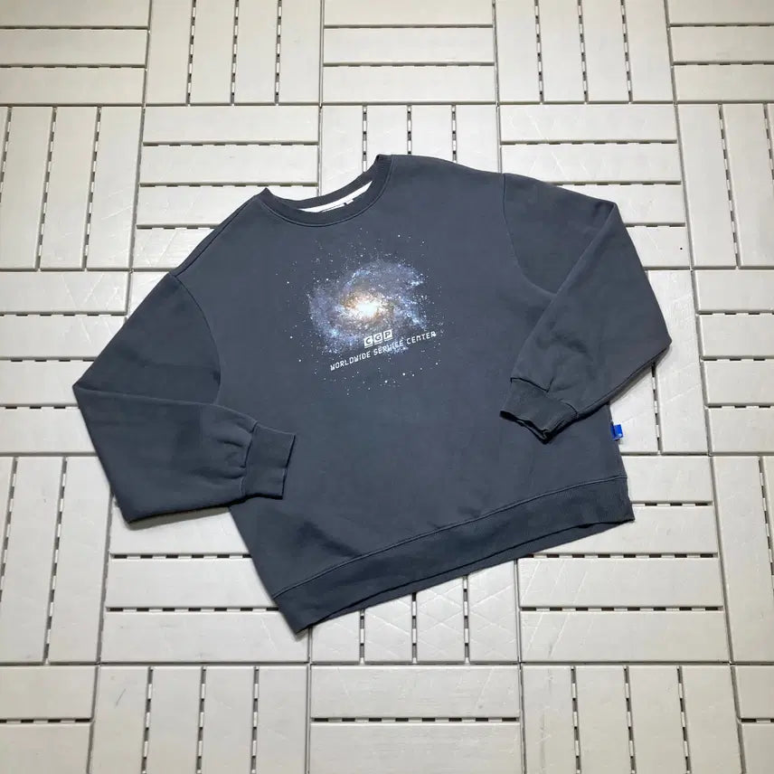 [BUNJANG] Code:graphy Fleece Graphic Sweatshirt 0341 / [M]코드그라피 우주그래픽 기모 맨투맨 0341