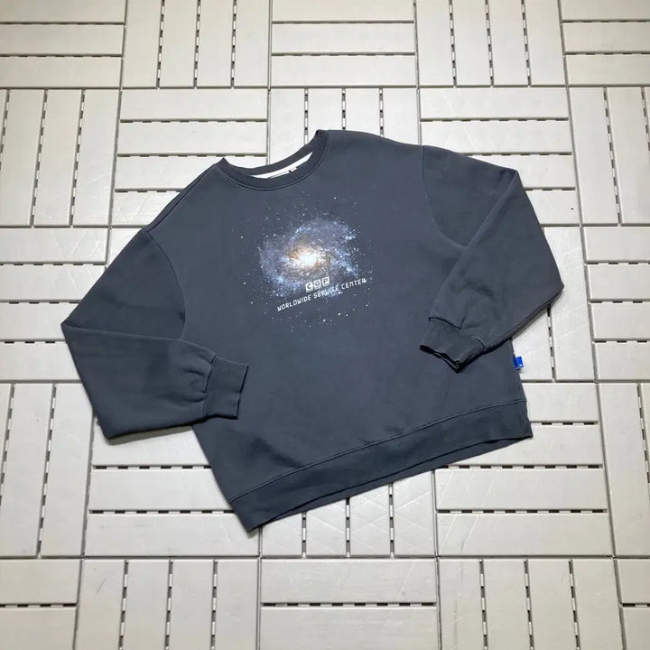 [BUNJANG] Code:graphy Fleece Graphic Sweatshirt 0341 / [M]코드그라피 우주그래픽 기모 맨투맨 0341