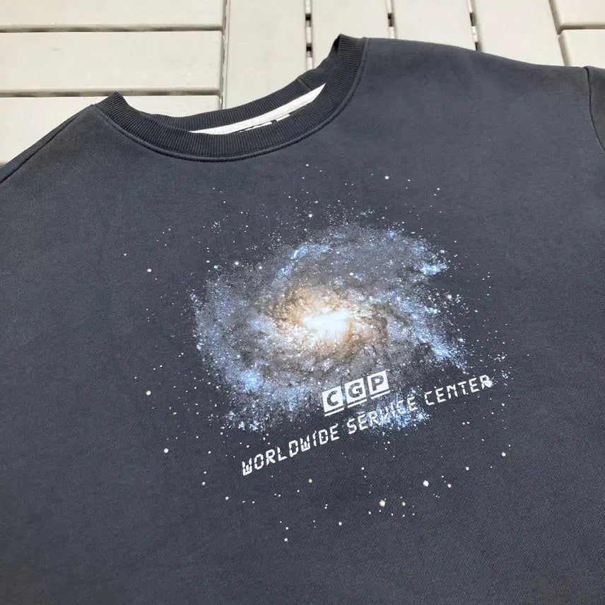 [BUNJANG] Code:graphy Fleece Graphic Sweatshirt 0341 / [M]코드그라피 우주그래픽 기모 맨투맨 0341