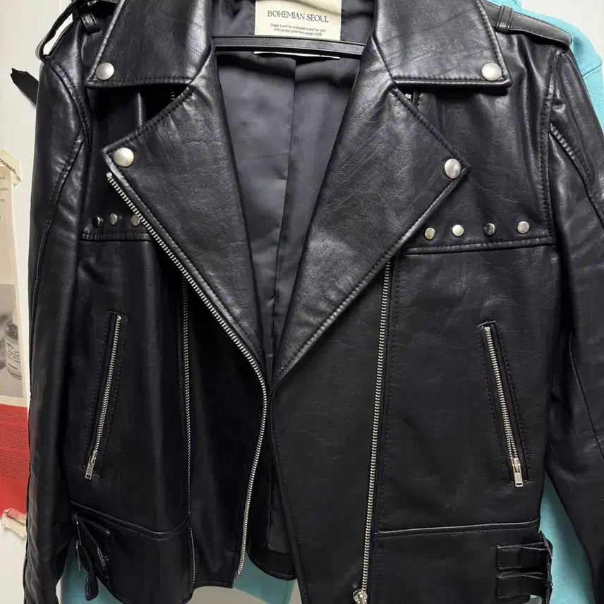 [BUNJANG] Bohemian Seoul Studded Leather Jacket / 보헤미안서울 보헴서 스터드 레더자켓 가죽자켓