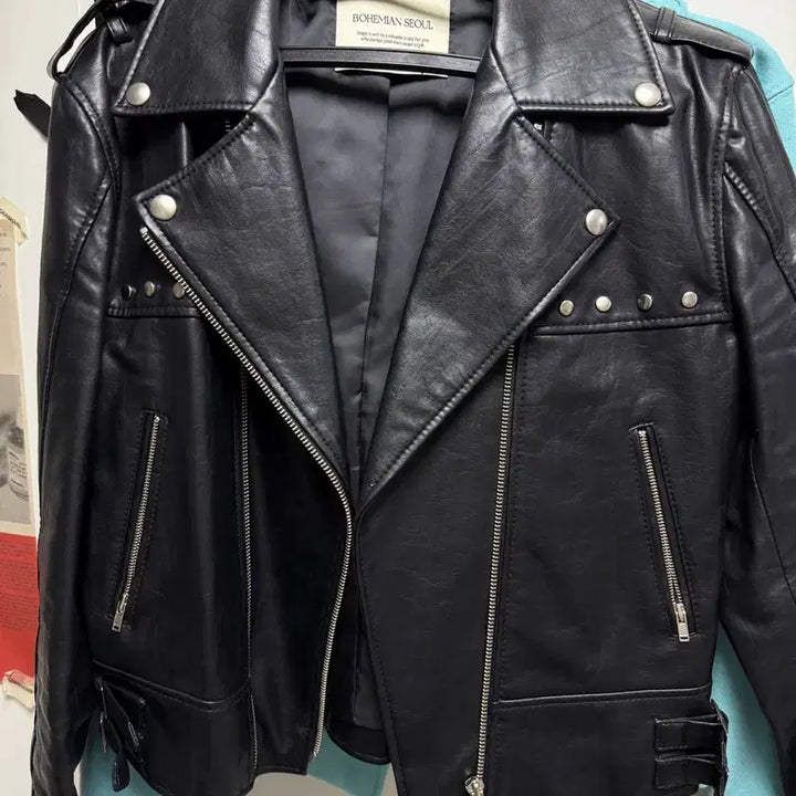 [BUNJANG] Bohemian Seoul Studded Leather Jacket / 보헤미안서울 보헴서 스터드 레더자켓 가죽자켓