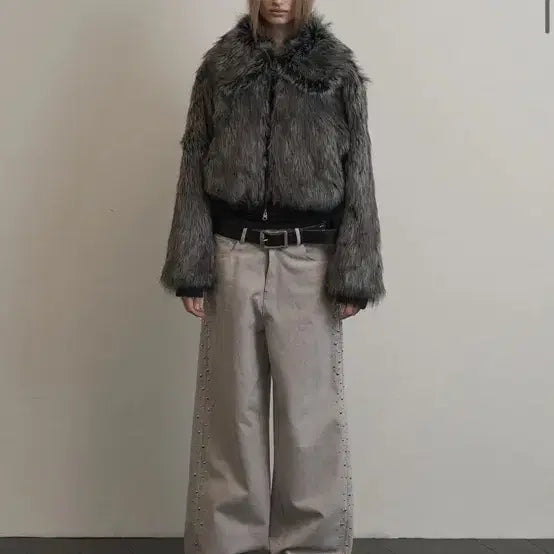 [BUNJANG] EXO Side Beads Pants Size 2 / 셋업이엑스이 사이드 비즈 팬츠 2사이즈