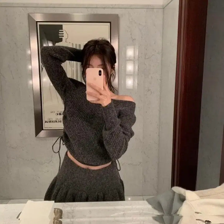 [BUNJANG] Lillykotz Carol Knit + Skirt Set / (새제품) 릴리코츠 캐롤 니트 + 스커트