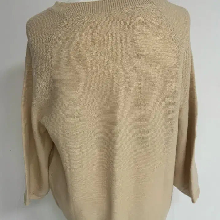 [BUNJANG] Beige V-Neck Knit Sweater / 베이지 V넥 니트