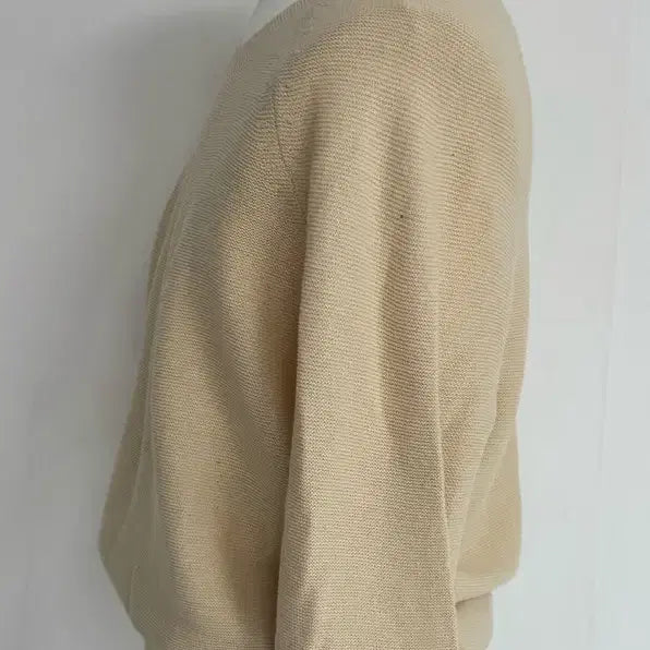 [BUNJANG] Beige V-Neck Knit Sweater / 베이지 V넥 니트