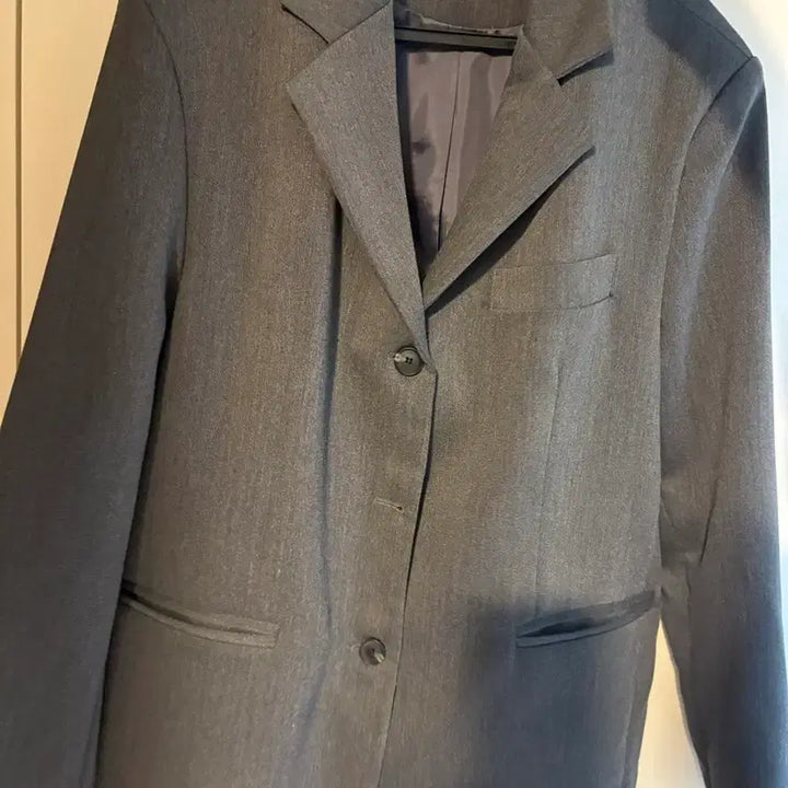 [SOLD OUT] 정가40000) 오버핏 블레이저 자켓 차콜