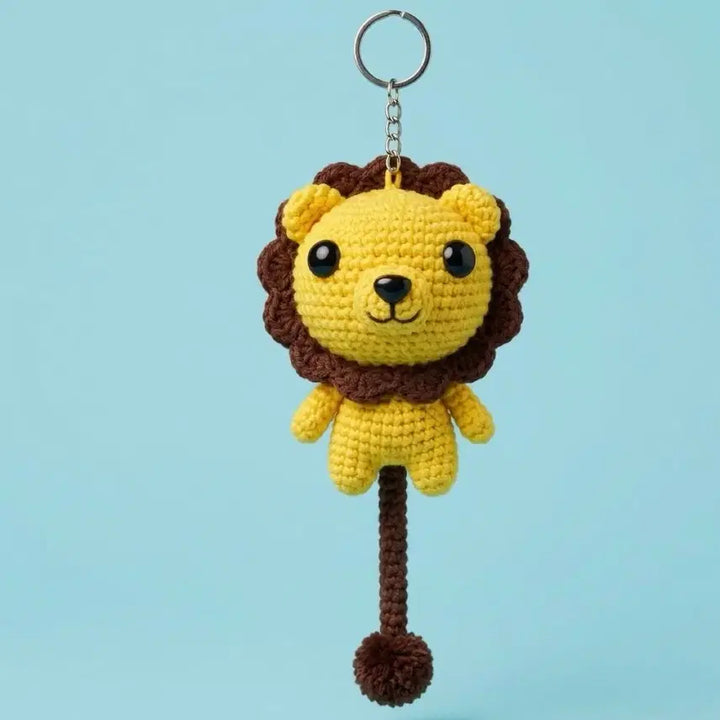 [BUNJANG] Handmade Baby Lion Crochet Keyring / [핸드메이드] 살랑살랑 긴 꼬리가 매력인 아기 사자 코바늘 키링