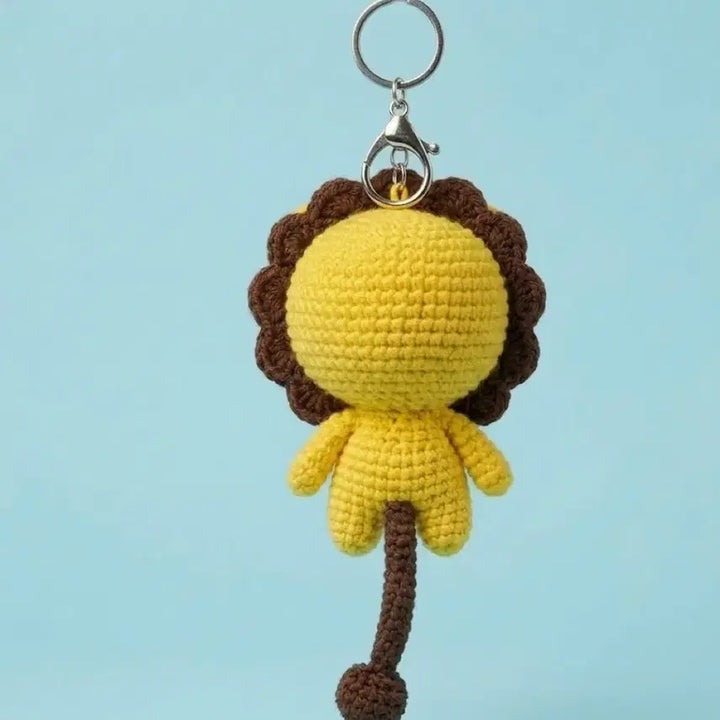 [BUNJANG] Handmade Baby Lion Crochet Keyring / [핸드메이드] 살랑살랑 긴 꼬리가 매력인 아기 사자 코바늘 키링
