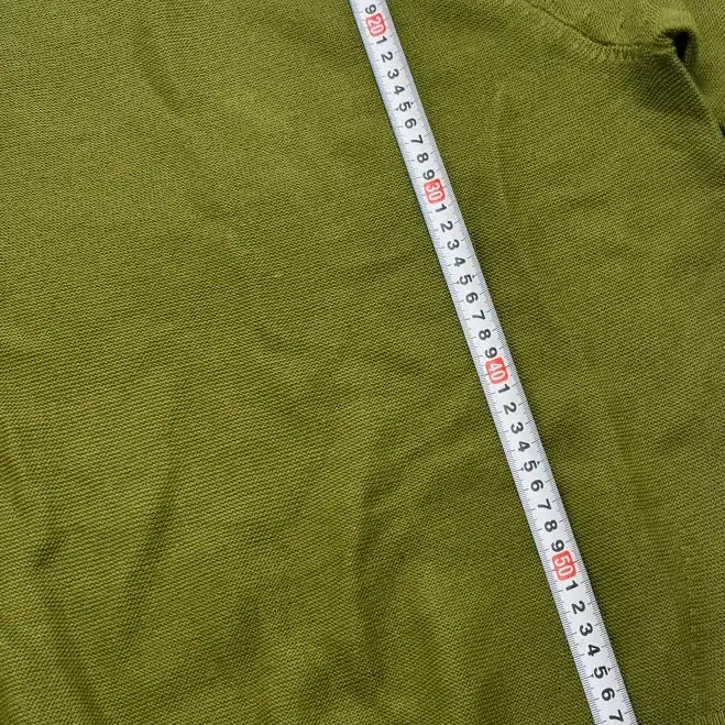 [BUNJANG] Khaki V-Neck Knit Top / 카키색 브이넥 니트