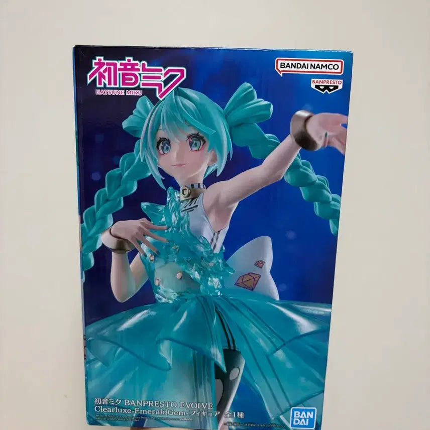 [BUNJANG] Hatsune Miku BANPRESTO EVOLVE Emerald Gem Figure (Sealed) / 하츠네 미쿠 BANPRESTO EVOLVE 에메랄드젬 피규어