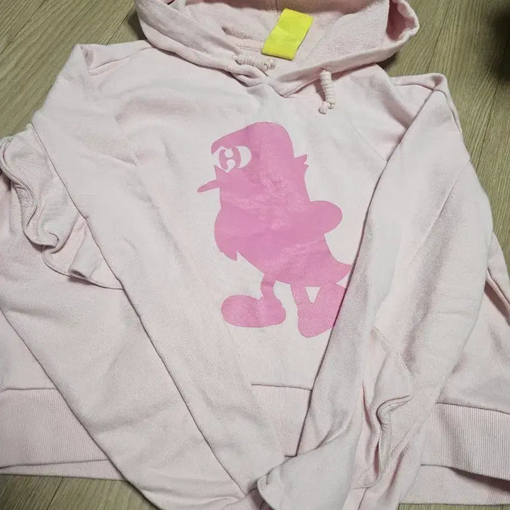 [BUNJANG] Lucky Chouette Frill Sleeve Hoodie / 럭키슈에뜨 프릴소매 후드