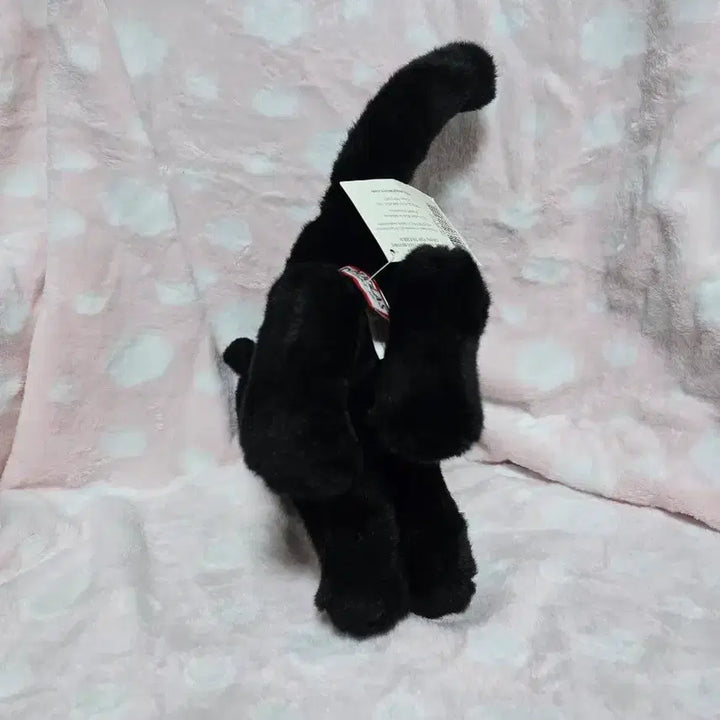 [BUNJANG] Douglas Black Panther Cat Plush Doll / 더글라스 흑표범 닮은 검은 고양이 인형 고전 빈티지 인형