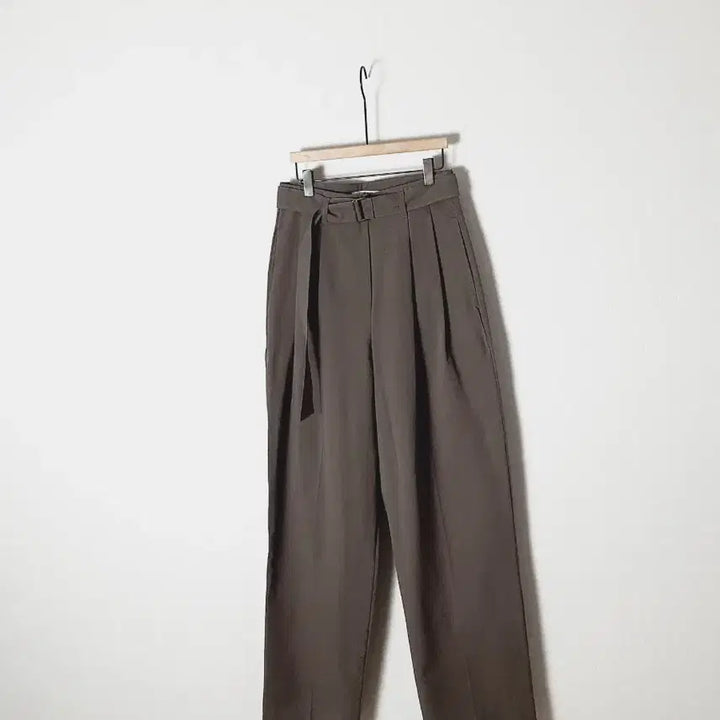 [BUNJANG] Washed Cotton Pleated Belt Pants / (새) 워싱 코튼 핀턱 벨트 팬츠 s