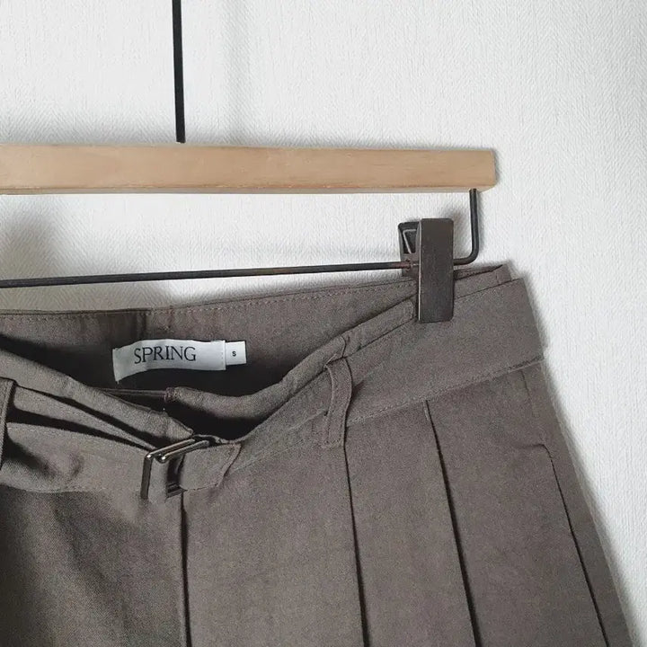 [BUNJANG] Washed Cotton Pleated Belt Pants / (새) 워싱 코튼 핀턱 벨트 팬츠 s
