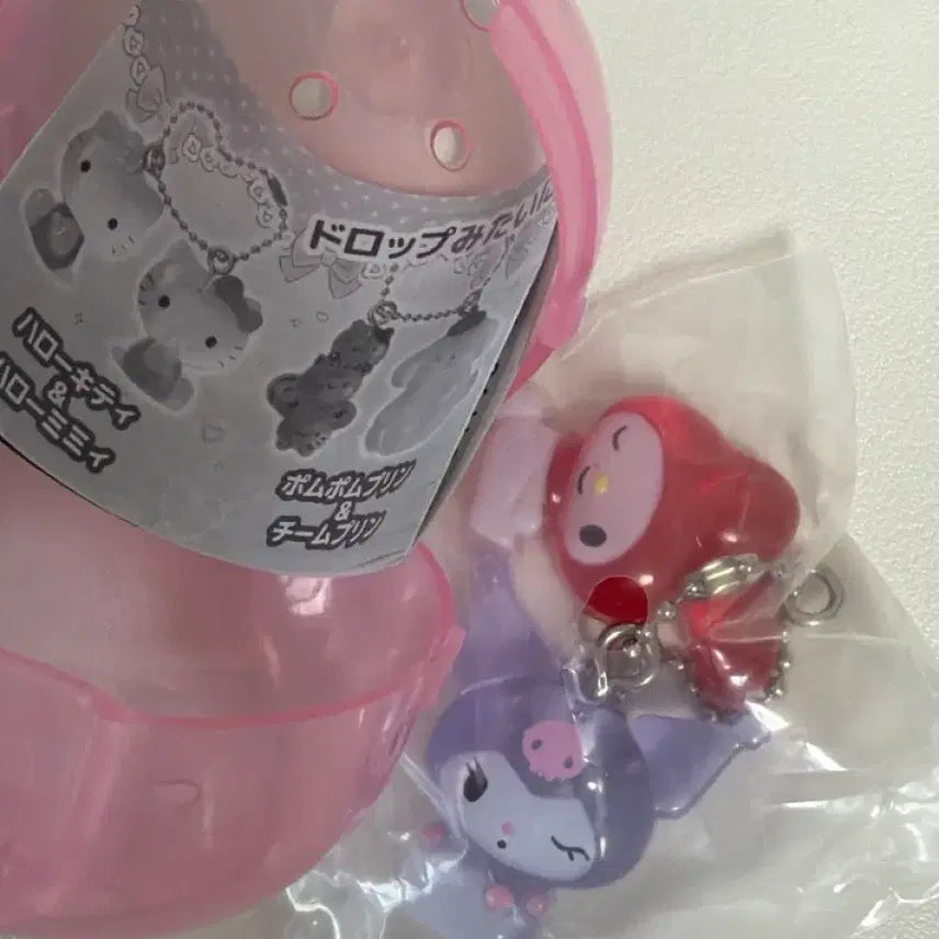 [BUNJANG] Sanrio Nakayoshi Drop Charm Gacha Kuromi &amp; Marroncream / 산리오 나카요시 드롭 참 가챠 쿠로미&amp;마멜