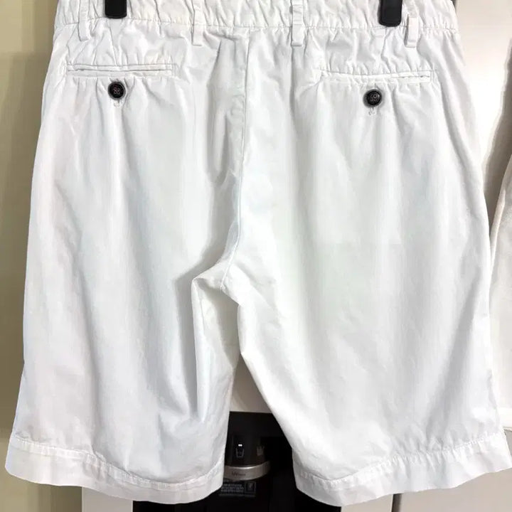 [BUNJANG] DudeNine White Shorts 32 Size / 듀드나인 삼선 화이트 반바지 32사이즈