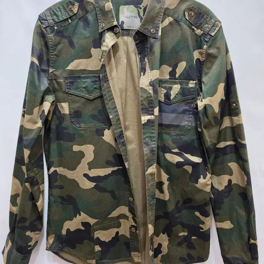 [BUNJANG] Valentino Camo Military Shirt / (정품)발렌티노 카모 밀리터리 셔츠