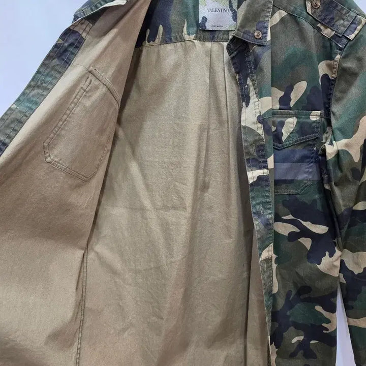 [BUNJANG] Valentino Camo Military Shirt / (정품)발렌티노 카모 밀리터리 셔츠