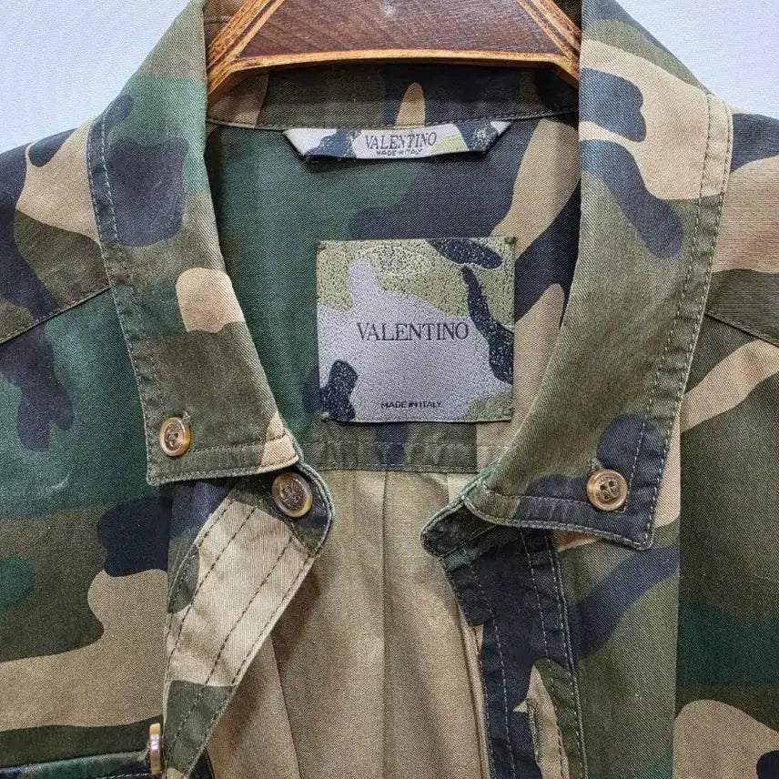 [BUNJANG] Valentino Camo Military Shirt / (정품)발렌티노 카모 밀리터리 셔츠