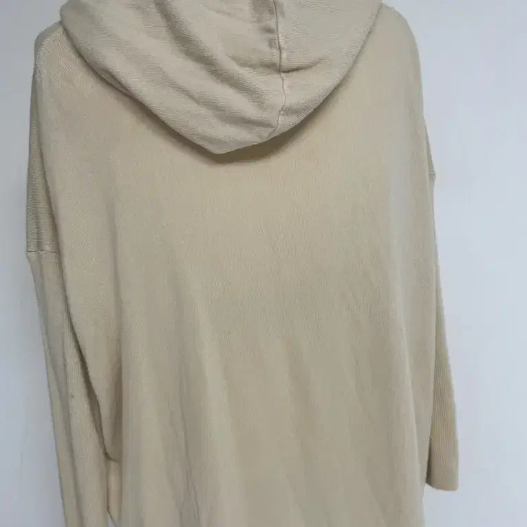 [BUNJANG] Ivory Hooded Knit Top / 아이보리색 후드 니트 탑