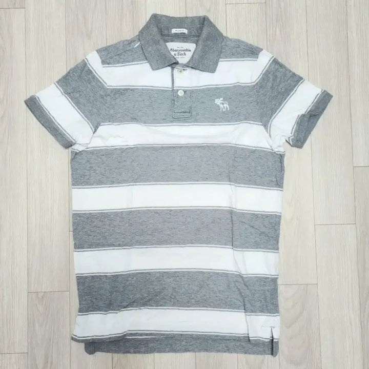 [BUNJANG] Abercrombie Stripe Polo Shirt L / 아베크롬비 스트라이프 반팔 폴로티셔츠 L