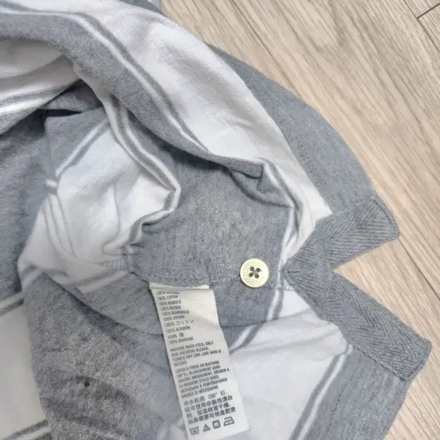 [BUNJANG] Abercrombie Stripe Polo Shirt L / 아베크롬비 스트라이프 반팔 폴로티셔츠 L
