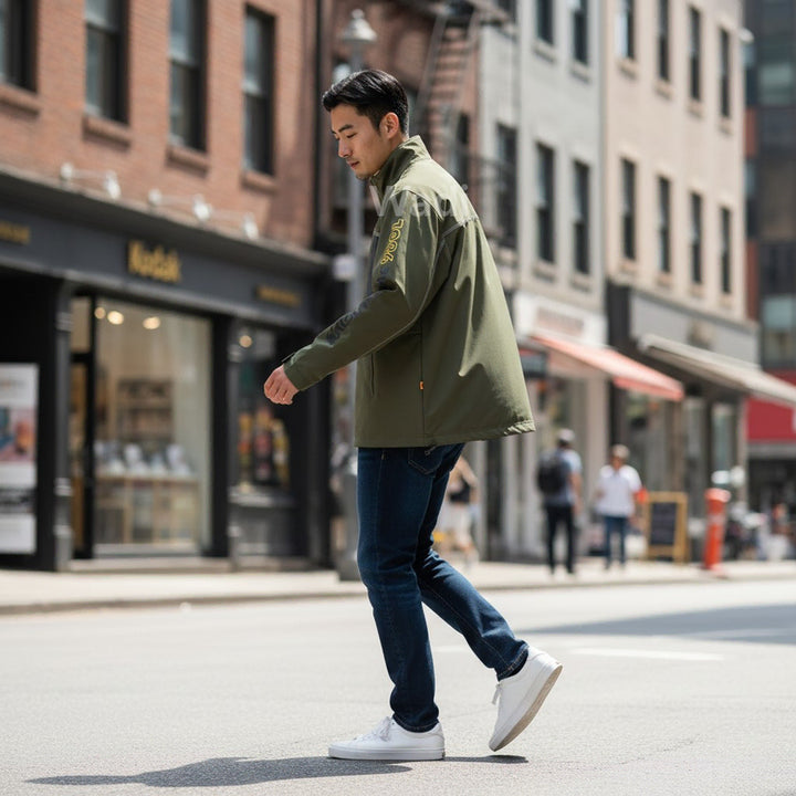 [BUNJANG] Kodak Kodamatic Stretch Anorak Khaki / [코닥] 코다마틱 스탠넥 스트레치 아노락 카키