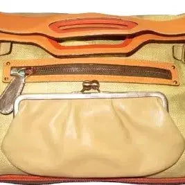 [BUNJANG] Coach Han Hyo Joo Bonnie Straw Crossbody Handbag / 코치  한효주 Bonnie  Straw  크로스 핸드백