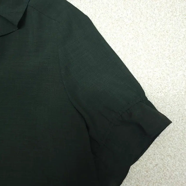 [BUNJANG] BCBG Dark Green Ruffle Detail Midi Dress / (66)BCBG 여성 원피스 반팔 다크그린 K3W2607