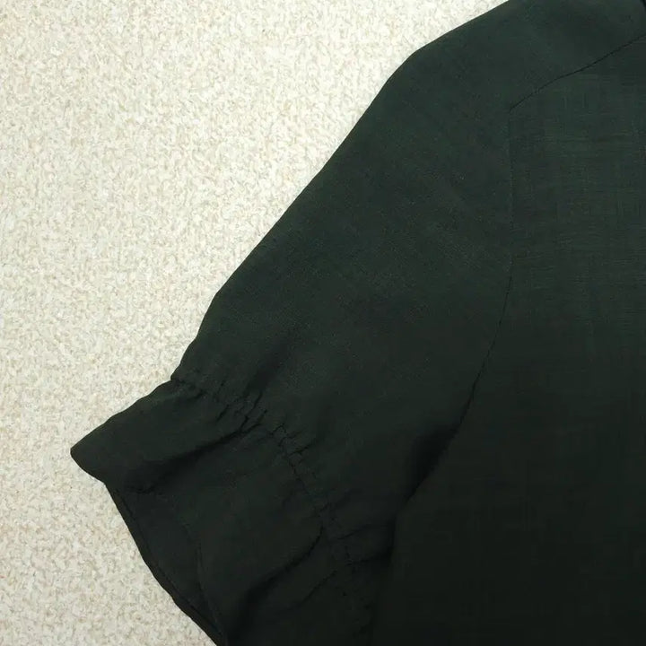[BUNJANG] BCBG Dark Green Ruffle Detail Midi Dress / (66)BCBG 여성 원피스 반팔 다크그린 K3W2607