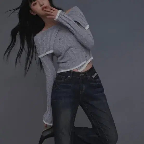[BUNJANG] Newerlin Vintage Off-shoulder Top / (최종가 가격인하)뉴얼린 데미지 빈티지 오프숄더