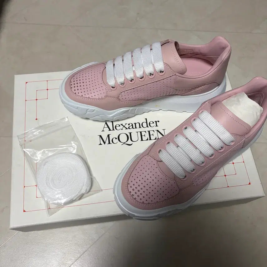 [BUNJANG] Alexander McQueen Court Trainer Sneakers / 새상품(225)알렉산더맥퀸 코트 트레이너 스니커 핑크
