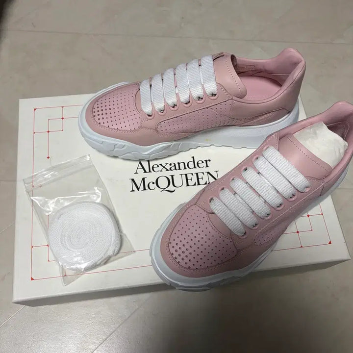 [BUNJANG] Alexander McQueen Court Trainer Sneakers / 새상품(225)알렉산더맥퀸 코트 트레이너 스니커 핑크