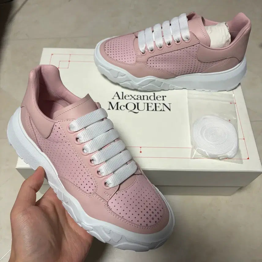 [BUNJANG] Alexander McQueen Court Trainer Sneakers / 새상품(225)알렉산더맥퀸 코트 트레이너 스니커 핑크